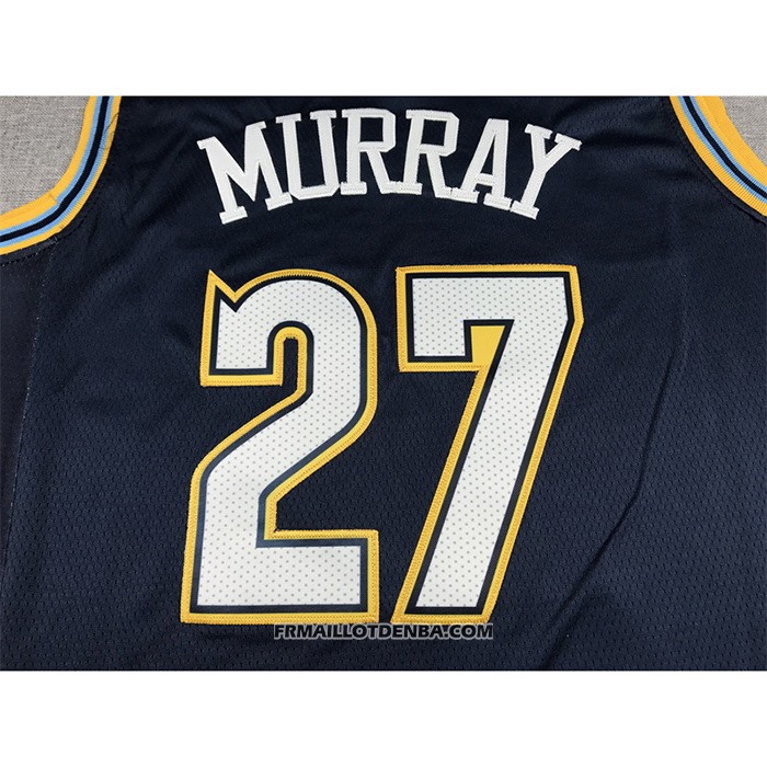 Maillot Denver Nuggets Jamal Murray NO 27 Ville 2021-22 Bleu